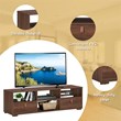 Costway TV Stand/Entertainment Center for TV's up to 60'' with Drawers in Walnut