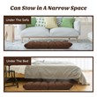 Costway Cotton Adjustable 14-Position Floor Gaming Sofa Chair in Coffee