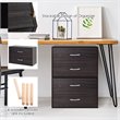 Costway 2-Drawer Stackable Organizer Storage Cabinet Dresser Chest in Espresso
