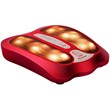 Costway Contemporary Plastic Foot Massager with Rotating Massage Heads in Red