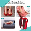 Costway Contemporary Plastic Foot Massager with Rotating Massage Heads in Red