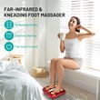 Costway Contemporary Plastic Foot Massager with Rotating Massage Heads in Red