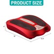 Costway Contemporary Plastic Foot Massager with Rotating Massage Heads in Red