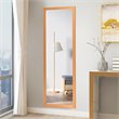 Costway Full Length Wall Mounted Decor Wood Frame Hanging Door Mirror in Gold