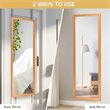 Costway Full Length Wall Mounted Decor Wood Frame Hanging Door Mirror in Gold