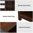 Costway 2-tier TV Stand Entertainment Center for TV's up to 65