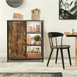 Costway Storage Cabinet Multipurpose Freestanding Cupboard in Rustic Brown/Black