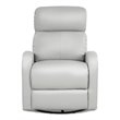 Costway Swivel Rocker Manual Single Sofa Lounger Recliner Chair in Gray