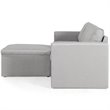 Costway Convertible Sectional Sofa L Shape Couch/Reversible Chaise in Light Gray