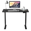 Costway Electric Adjustable Workstation Standing Desk with Control in Black