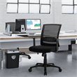 Costway Sponge Adjustable Mid Back Mesh Office Chair w/ Lumbar Support in Black