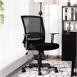 Costway Sponge Adjustable Mid Back Mesh Office Chair w/ Lumbar Support in Black