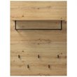 Costway Wall Mounted Clothes Rack Shelf Coat Hat Hanger in Artisan Oak