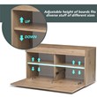 Costway Entryway Shoe Rack Storage Cabinet Chest Organizer in Artisan Oak