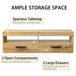 Costway TV Stand/Entertainment Center for TV's up to 60'' with 2 Drawers in Oak