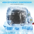 Ice Maker Machine Countertop 26Lbs/24H Portable W/Scoop & Basket Black Plastic