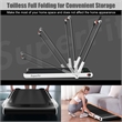 SuperFit 2.25HP 2-in-1 Folding Treadmill W/ Remote Control  White Plastic
