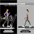 SuperFit 2.25HP 2-in-1 Folding Treadmill W/ Remote Control  White Plastic