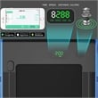 SuperFit 2.25HP 2 in 1 Navy Folding Under Desk Treadmill Remote Control Plastic