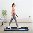 SuperFit 2.25HP 2 in 1 Navy Folding Under Desk Treadmill Remote Control Plastic