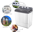 Portable Twin Tub 20Lbs Total Washing Machine Washer Spain spinner White Plastic