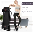 1HP Goplus Electric Treadmill Folding Power Running Fitness Machine Black Metal