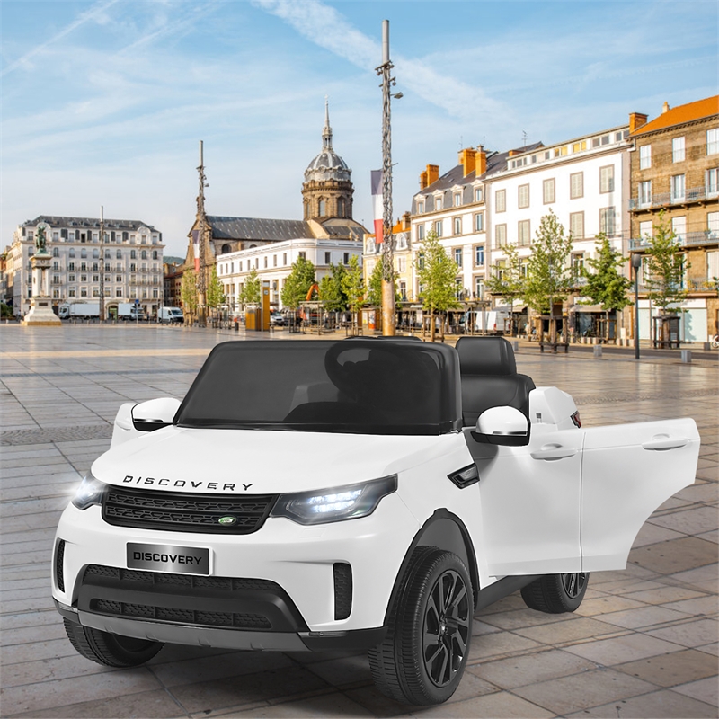 12V Licensed Land Rover Kid Ride On Car 2-Seater Electric Vehicle w/MP3 White PP