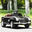 Black MERCEDES BENZ 300SL AMG RC Electric Toy Kids Baby Ride on Car Plastic