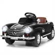 Black MERCEDES BENZ 300SL AMG RC Electric Toy Kids Baby Ride on Car Plastic