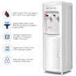 Water Dispenser 5 Gallon Bottle Load Electric Primo Home White Plastic