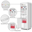 Water Dispenser 5 Gallon Bottle Load Electric Primo Home White Plastic