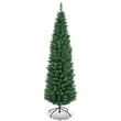 6Ft PVC Artificial Pencil Christmas Tree Slim Stand Green Home Decor Plastic