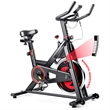 Stationary Exercise Magnetic Cycling Bike 30Lbs Flywheel Home Gym Black Metal