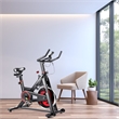 Stationary Exercise Magnetic Cycling Bike 30Lbs Flywheel Home Gym Black Metal