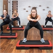 Fitness Aerobic Step 43'' Adjust 4'' - 6'' - 8'' Exercise Stepper Red Plastic
