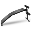 Adjustable Folding Arc-shaped Sit Up Bench Home Exercise Fitness Black Metal
