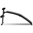 Adjustable Folding Arc-shaped Sit Up Bench Home Exercise Fitness Black Metal
