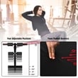 SuperFit Folding Weight Bench Adjustable Sit-up Board Curved Bench Red Leather