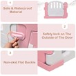 18-Panel Baby Playpen Activity Center Playard withMusic Box Pink Plastic