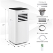 6000 BTU (9000 BTU ASHAR) Portable Air Conditioner  White