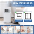8000 BTU (8000 BTU ASHRAE) Portable Air Conditioner White