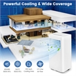 8000 BTU (8000 BTU ASHRAE) Portable Air Conditioner White