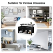 Lift Top Coffee Table w/ Hidden Compartment and Storage Shelves  Black