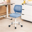 Height-adjustable Ergonomic Kids Chair w/ Wheels Blue