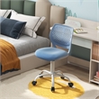 Height-adjustable Ergonomic Kids Chair w/ Wheels Blue