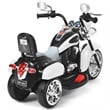 6V Kids Ride On Chopper Motorcycle 3 Wheel Trike White