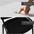 Set of 5 Conference Chair Office Guest Reception Black
