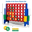 4 to Score Giant Game Set 4 in a Row Connect Game for Kids & Adult