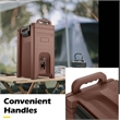 Insulated Beverage Server/Dispenser 5 Gallon Hot Cold Drinks Brown