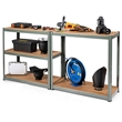 Adjustable 36''x72'' Heavy Duty 5 Level Garage Tool Shelf Gray